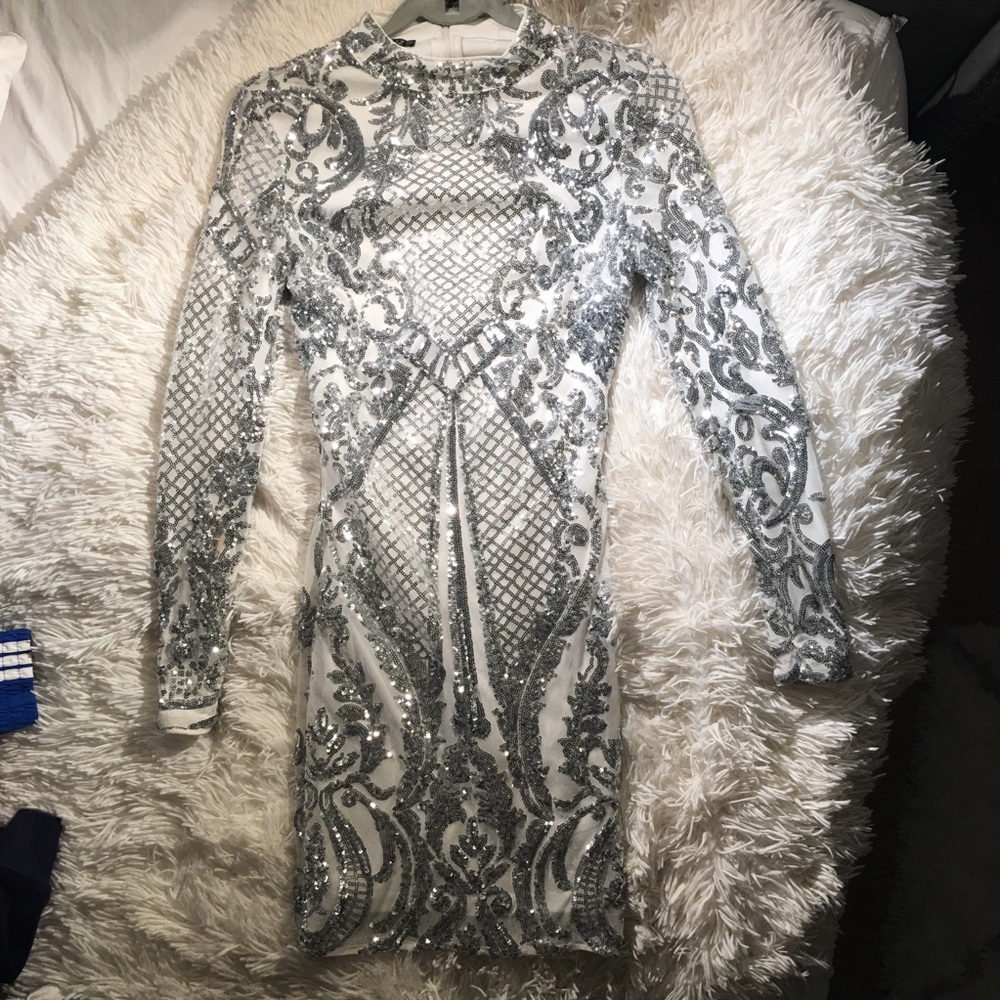 COPY - Sequin long sleeve tight dress from Macy’s